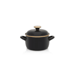 Garnek emaliowany 16 cm 2.2L, czarny, Black