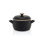 Garnek emaliowany 20 cm 4.2L, czarny, Black