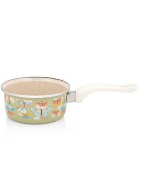 Rondel emaliowany 14 cm 1.0L, zielony, Butterfly