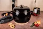 Zestaw naczyń emaliowanych Black - 2.2 l + 4.2 l + 7.5 l