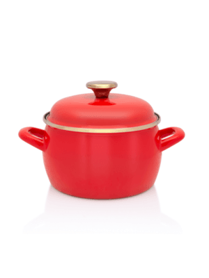 Garnek emaliowany 20 cm 4.2L, czerwony, Red