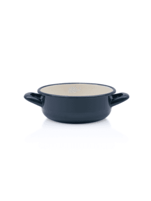 Miska emaliowana z uchwytami 16 cm 1.2L, granatowa, Teget Finska