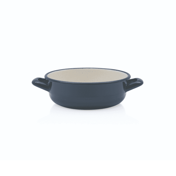 Miska emaliowana z uchwytami 18 cm 1.5L, granatowa, Teget Finska