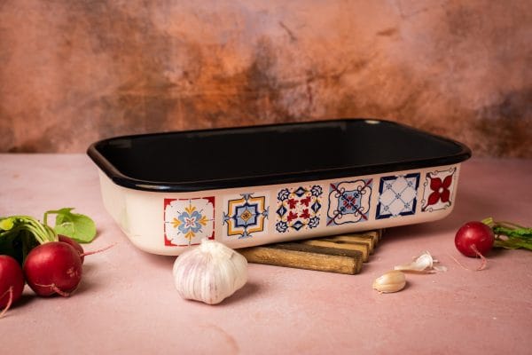 Prostokątna forma do pieczenia 32 cm, kremowa, Porto