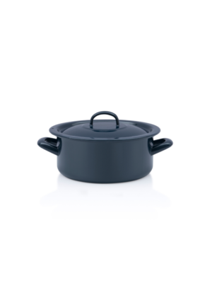 Niski garnek emaliowany 20 cm 2.8L, granatowy, Teget Finska