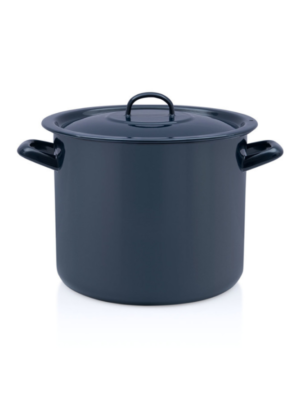 Wysoki garnek emaliowany 24 cm, 9 l, granatowy, kolekcja Teget Finska